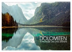 Dolomiten - Rundreise um Drei Zinnen (Wandkalender 2024 DIN A3 quer), CALVENDO Monatskalender - Thoermer, Val
