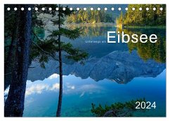 Unterwegs am Eibsee (Tischkalender 2024 DIN A5 quer), CALVENDO Monatskalender - maier, Norbert