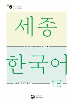 Cover Sejong Korean Vocabulary and Grammar 1B