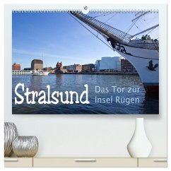 Stralsund. Das Tor zur Insel Rügen (hochwertiger Premium Wandkalender 2024 DIN A2 quer), Kunstdruck in Hochglanz