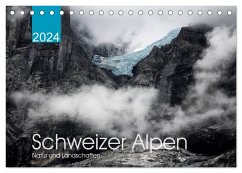 Schweizer Alpen. Natur und Landschaften (Tischkalender 2024 DIN A5 quer), CALVENDO Monatskalender