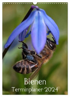 Bienen-Terminplaner 2024 (Wandkalender 2024 DIN A3 hoch), CALVENDO Monatskalender - Hahnefeld, Silvia