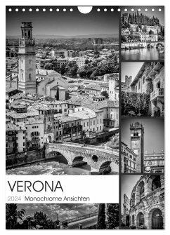 VERONA Monochrome Ansichten (Wandkalender 2024 DIN A4 hoch), CALVENDO Monatskalender - Viola, Melanie