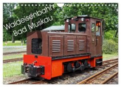 Waldeisenbahn Bad Muskau (Wandkalender 2024 DIN A4 quer), CALVENDO Monatskalender - Valley, Joy