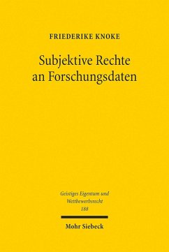 Subjektive Rechte an Forschungsdaten (eBook, PDF) - Knoke, Friederike