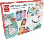 Hape E1070 - Letters and Numbers Tracing, ABC und Zahlen Schablonen, 66-teilig, Malset, Love Play Learn