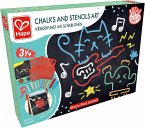 Hape E1068 - Chalks and Stencils Art, Kreidekunst mit Schablonen, Malset, 22-teilig, Love Play Learn Hape E1068 - Chalks and Stencils Art, Kreidekunst mit Schablonen, Malset, 22-teilig, Love Play Learn