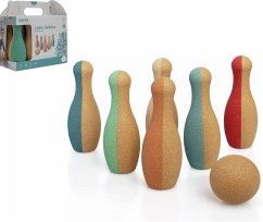 Korko Y12004 - Bowling Set, Kork-Kegelspiel, geräuscharm, 7-teilig