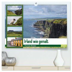 Irland wie gemalt (hochwertiger Premium Wandkalender 2024 DIN A2 quer), Kunstdruck in Hochglanz