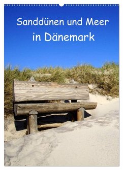 Sanddünen und Meer in Dänemark (Wandkalender 2024 DIN A2 hoch), CALVENDO Monatskalender