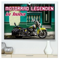 Motorrad Legenden in Kuba (hochwertiger Premium Wandkalender 2024 DIN A2 quer), Kunstdruck in Hochglanz
