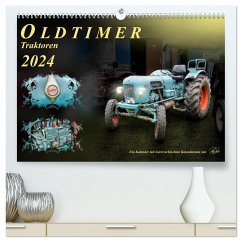 Oldtimer - Traktoren (hochwertiger Premium Wandkalender 2024 DIN A2 quer), Kunstdruck in Hochglanz
