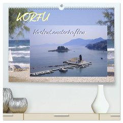 Korfu, Küstenlandschaften (hochwertiger Premium Wandkalender 2024 DIN A2 quer), Kunstdruck in Hochglanz