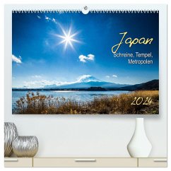 Japan - Schreine, Tempel, Metropolen (hochwertiger Premium Wandkalender 2024 DIN A2 quer), Kunstdruck in Hochglanz