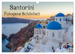 Santorini - Fotogene Schönheit (Wandkalender 2024 DIN A3 quer), CALVENDO Monatskalender - Klinder, Thomas