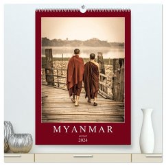 MYANMAR SPIRITUELL 2024 (hochwertiger Premium Wandkalender 2024 DIN A2 hoch), Kunstdruck in Hochglanz