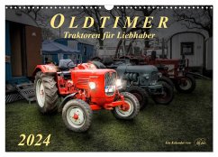 Oldtimer - Traktoren für Liebhaber (Wandkalender 2024 DIN A3 quer), CALVENDO Monatskalender