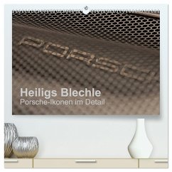 Heiligs Blechle - Porsche-Ikonen im Detail (hochwertiger Premium Wandkalender 2024 DIN A2 quer), Kunstdruck in Hochglanz