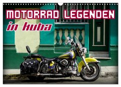 Motorrad Legenden in Kuba (Wandkalender 2024 DIN A3 quer), CALVENDO Monatskalender - Löwis of Menar, Henning von