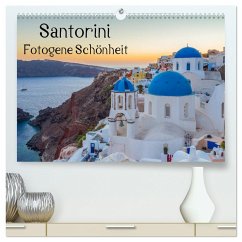 Santorini - Fotogene Schönheit (hochwertiger Premium Wandkalender 2024 DIN A2 quer), Kunstdruck in Hochglanz - Klinder, Thomas
