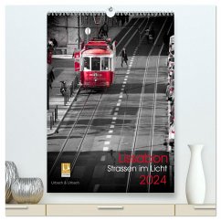 Lissabon Straßen im Licht (hochwertiger Premium Wandkalender 2024 DIN A2 hoch), Kunstdruck in Hochglanz