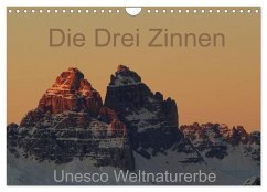 Die Drei Zinnen - Unesco Weltnaturerbe (Wandkalender 2024 DIN A4 quer), CALVENDO Monatskalender - G., Piet