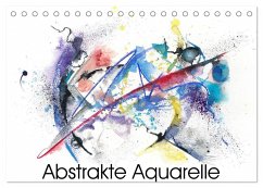 Abstrakte Aquarelle (Tischkalender 2024 DIN A5 quer), CALVENDO Monatskalender