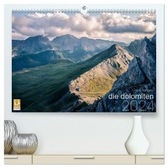 die dolomiten (hochwertiger Premium Wandkalender 2024 DIN A2 quer), Kunstdruck in Hochglanz - Kohlem, Arno