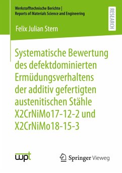 Systematische Bewertung des defektdominierten Ermüdungsverhaltens der additiv gefertigten austenitischen Stähle X2CrNiMo17-12-2 und X2CrNiMo18-15-3 - Stern, Felix Julian