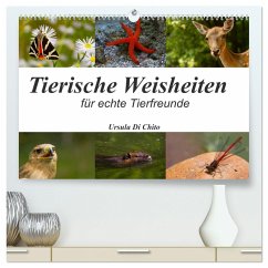 Tierische Weisheiten (hochwertiger Premium Wandkalender 2024 DIN A2 quer), Kunstdruck in Hochglanz