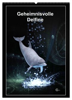 Geheimnisvolle Delfine (Wandkalender 2024 DIN A2 hoch), CALVENDO Monatskalender