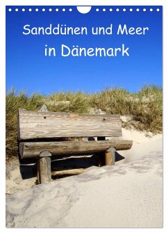 Sanddünen und Meer in Dänemark (Wandkalender 2024 DIN A4 hoch), CALVENDO Monatskalender - Bussenius, Beate