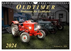 Oldtimer - Traktoren für Liebhaber (Wandkalender 2024 DIN A4 quer), CALVENDO Monatskalender