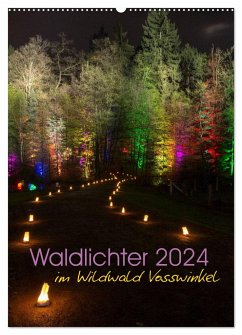 Waldlichter im Wildwald Vosswinkel 2024 (Wandkalender 2024 DIN A2 hoch), CALVENDO Monatskalender