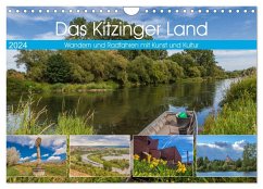 Das Kitzinger Land - Wandern und Radfahren mit Kunst und Kultur (Wandkalender 2024 DIN A4 quer), CALVENDO Monatskalender