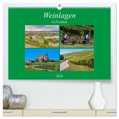Weinlagen in Franken (hochwertiger Premium Wandkalender 2024 DIN A2 quer), Kunstdruck in Hochglanz - will, hans