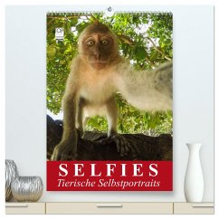 Selfies. Tierische Selbstportraits (hochwertiger Premium Wandkalender 2024 DIN A2 hoch), Kunstdruck in Hochglanz - Stanzer, Elisabeth