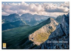 die dolomiten (Tischkalender 2024 DIN A5 quer), CALVENDO Monatskalender