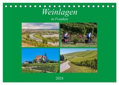 Weinlagen in Franken (Tischkalender 2024 DIN A5 quer), CALVENDO Monatskalender - will, hans