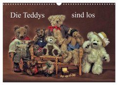 Die Teddys sind los (Wandkalender 2024 DIN A3 quer), CALVENDO Monatskalender