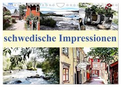 schwedische Impressionen (Wandkalender 2024 DIN A4 quer), CALVENDO Monatskalender