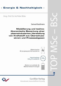Cover Modellierung und techno-ökonomische Bewertung einer plasmainduzierten Herstellung von Kraftstoff aus Überschussstrom und Prozessabgasen (eBook, PDF)