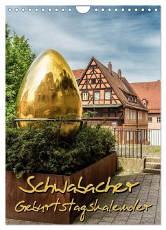 Schwabach Geburtstagskalender (Wandkalender 2024 DIN A4 hoch), CALVENDO Monatskalender