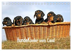 Hundekinder vom Land (Tischkalender 2024 DIN A5 quer), CALVENDO Monatskalender