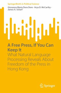 A Free Press, If You Can Keep It (eBook, PDF) - Dore, Giovanna Maria Dora; McCarthy, Arya D.; Scharf, James A.