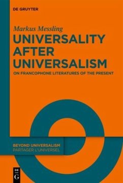 Universality after Universalism - Messling, Markus