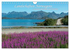 Landschaften Norwegens zwischen Polarkreis und Nordkap (Wandkalender 2024 DIN A4 quer), CALVENDO Monatskalender