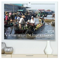 Vietnamesische Impressionen (hochwertiger Premium Wandkalender 2024 DIN A2 quer), Kunstdruck in Hochglanz - Goldscheider, Stefanie