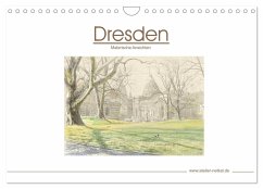 Dresden - Malerische Ansichten (Wandkalender 2024 DIN A4 quer), CALVENDO Monatskalender - Netkal, Atelier