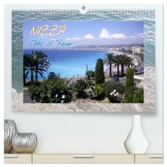 Nizza, Côte d'Azur (hochwertiger Premium Wandkalender 2024 DIN A2 quer), Kunstdruck in Hochglanz